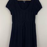 Polo Jean Co. POLO JEANS RALPH LAUREN Vintage Y2K Navy Blue Knit Short Sleeve Babydoll Sweater Photo 0