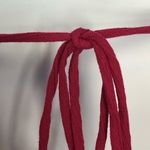 Xhilaration Beach Cover Up Open Back Tassel Details Cranberry Color size small Photo 9