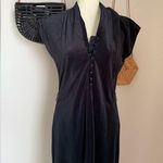 Leslie Fay Vintage 1970s Leslie Faye Black Velvet Midi Dress Photo 1