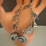 Sterling Silver Southwestern Charm Bracelet 925 Kokopelli & Other Unusual Charms Photo 1