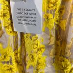 Aakaa  Yellow HOLTZ SATIN PRINTED HALTER JUMPSUIT Large NWT Photo 6