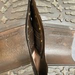 Lower East Side  9.5 Vintage 90s Y2K brown Leather Slip On Chunky Platform Mules Photo 8