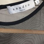 Sandro black mesh jumpsuit Size Medium/IT 2 Photo 3