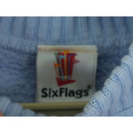 Six Flags MCM Sweater Adult XL Blue 100% Cotton Sweatshirt Photo 4