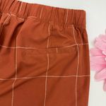 ALBION FIT Jetsetter Jogger Pants Ankle Zip Rust Windowpane Athletic Outdoor Photo 7