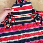Marc by Marc Jacobs Marc Jacobs Red Navy Blue Multicolor Striped Quilted Laptop Bag Case Nylon 14” Photo 3