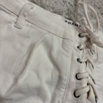frame denim  lace up Mini Skirt‎ parchment off white size 27 Photo 4