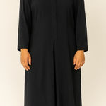 Max Mara  Weekend Marine Navy Shirt Dress Long Sleeve Button Down Photo 0