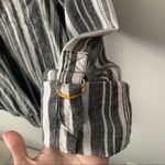 Ellen Tracy  Linen Popover Top Striped Tab Sleeve M Photo 6
