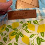 Laura Ashley  Yellow Lemon and Blue Gingham cotton Canvas Tote Bag Photo 2
