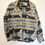 Mystree  Aztec shacket wool blend rodeo country western size large Photo 0
