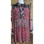 ZARA Woman Patchwork Floral Midi Dress Tassel Hem Boho L EUR L MX 30 Photo 1