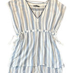 Abercrombie & Fitch white blue striped coverup tunic xs/s Photo 0