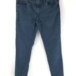 Levi's Womens Jeans 711 Skinny Dark Wash Ankle Crop Raw Hem Stretch Size 27 Photo 0