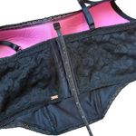 PINK Victorias Secret Bralette Small Lace Black Adjustable Cami Corset Brami Photo 4