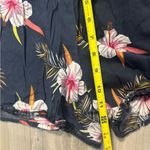 Jolt Navy Floral High Waist Women's Shorts Photo 4