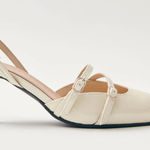 ALOHAS JOELLE CREAM PATENT LEATHER PUMPS Size 10.5 Photo 0