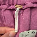 Free People NWT  Mirella Cinched Short in Pink Plum Women’s Sz Small Linen Blend Photo 8