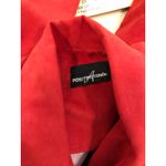 Positive Attitude Women M Red Jacket Full Zipper Front Long Sleeve Faux Suede Size M Photo 5