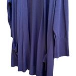 π Sejour Nordstrom Open Long 34β Lightweight Navy Cardigan, Non Photo 4