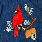 Vintage Denim Embroidered Pant Set Size Medium Blue Photo 7