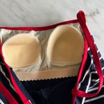 LL Bean Striped Tankini Swimsuit Top & Bottom Set Red White Blue Size‎ 8 Photo 4