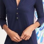 Lilly Pulitzer  Ansley UPF 50 Polo Shirt Dress With Gold Buttons Sz XS 🧡🍄 Photo 0