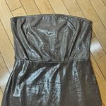 Missguided  Shiny Sparkly Stretch Bodycon Mini Dress - Size 4 Metallic Photo 2