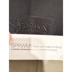 SPRWMN High Waisted Skinny Fit Leather Ankle Flare Pants Moss Green Women's XS Photo 4