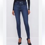 Good American Good Legs Jeans Distressed Skinny Medium Wash Raw Hem Size 8/29 Photo 0