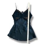 Jezebel Black Lace Satin Chemise Babydoll Top Shirley 999851 Size Large Photo 3