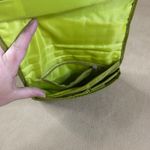 Lug Crossbody Bag Vintage Quilted Nylon Lime Green Adjustable Strap Pockets EUC Photo 4