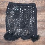 Hot & Delicious  Rhinestones Pearls and Fur Skirt Brand new with Tags Photo 0