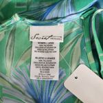 Y2K Secret Treasures Tropical Print Sheer Babydoll Lingerie Top Split Front L Green Size L Photo 6