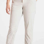 Athleta  Trekkie Belted Birch Grey Hike Ripstop Outdoor Nylon Blend Pants Photo 0