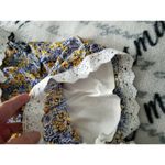 Cupcakes and Cashmere  Andria Deep Indigo Floral Romper NWT Sz (L) Photo 7