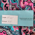 Pink Coconut Boutique Pink Coconut Aqua and Pink Print Mini Dress NWT Sz Large Wedding Guest Dress Photo 1