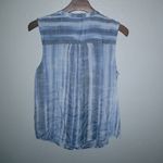 Zac & Rachel L Sleeveless Tie Dye Blue Striped Top Size L Photo 1