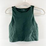 Aerie OFFLINE by  Real Me XTRA High Neck Sports Bra Tank Top Green Medium Photo 1