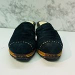 UGG  Australia 1655 Women's blue suede closed toe slide mule wedge shoes sz US 8 Photo 3