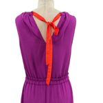 Kate Spade  Katia Crepe Dress Sleeveless Neon Bow Tie Magenta‎ Purple Size Small Photo 10