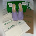 Bottega Veneta Authentic  Purple Leather Slip-on 
Mule(Size 38.5) Photo 2