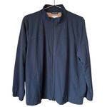 J. Jill Fit Nylon Blue Zip Up Lightweight Jacket Size Large Work Out Athleisure Photo 0