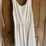 Anthropologie  Moulinette Soeurs Size 8 Silk Orange Polka Dot Fit & Flare Dress Photo 0