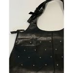 Esprit Women's Hobo Shoulder Studded Elegant Bag Black Vinyl Size 12x15'' Photo 4