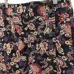 Ba&sh  Roster Short Skirt Black Paisley Print Size L Photo 3