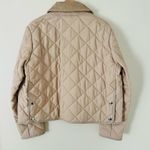Burberry NWOT $1439 Quilted Country Jacket Cropped Long-Sleeve Zip Snap Neutral Photo 7