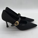 Cosy Island EternalPace Removable Strap Pointed Toe Heeled Pumps Black Elegant 9 Photo 1
