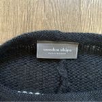 Wooden Ships Blue White Red Knit Stripe Poncho XS/S Photo 3