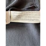 Hollister Slate Blue Gray Waffle Knit Cropped Full Zip Hoodie Women's Medium Photo 3